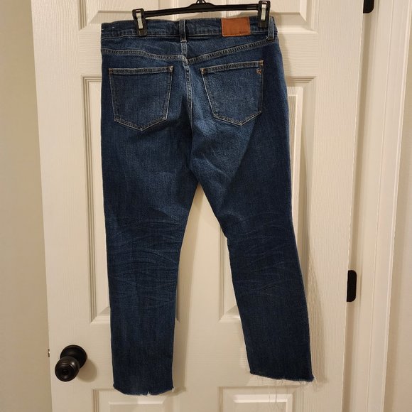 Madewell Slim Boy Raw Hem Jean Size 26 - Picture 5 of 10